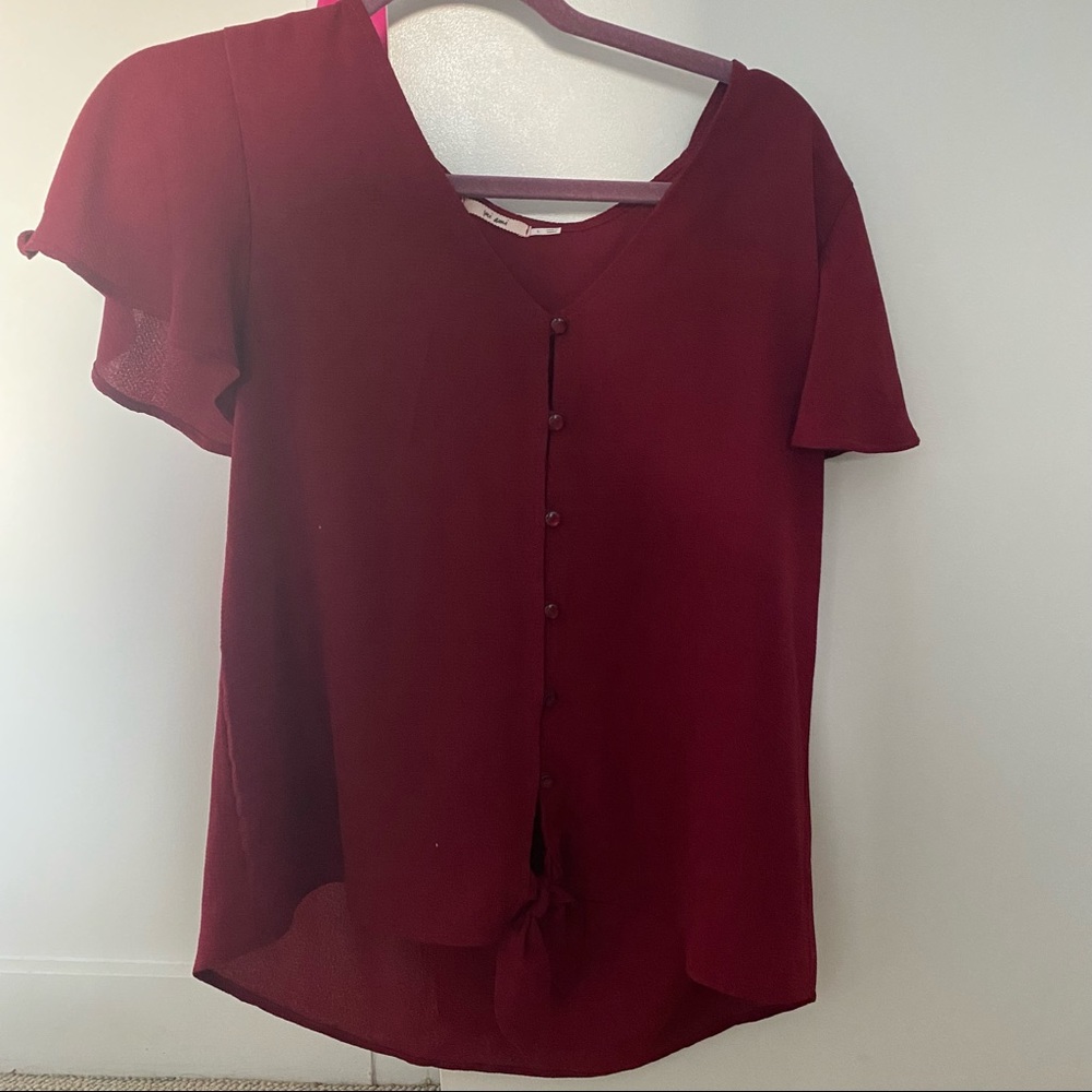 Maroon blouse